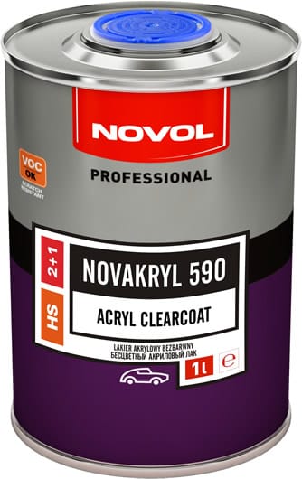 NOVOL NOVAKRYL 590 - ACRYLIC CLEARCOAT 2+1 KIT - Car colour services