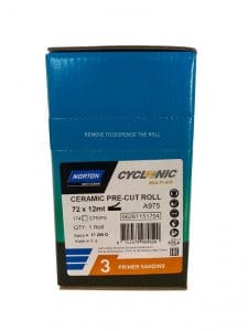 Norton Cyclonic Multi-Air Ceramic PRE-CUT ROLL A975 12mt – PRIMER SANDING 3